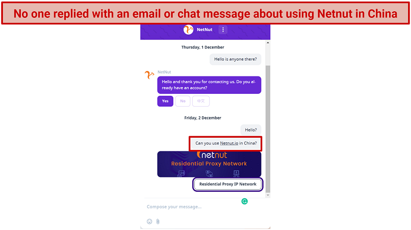 Does Netnut.io Work in China? No